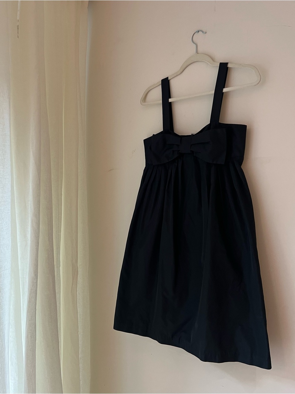 Vintage Tara Jarmon Black Bow Bodice Dress - Like New